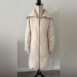 BCBGMaxAzria Cream Down Puffer Jacket